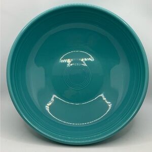Vintage Fiesta Ware Serving Plate in the color turquoise 9” X 3” Tall